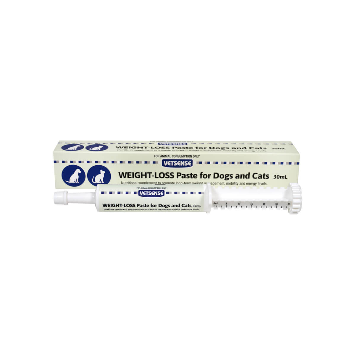 Vetsense Weight Loss Paste for Dogs and Cats front of pack