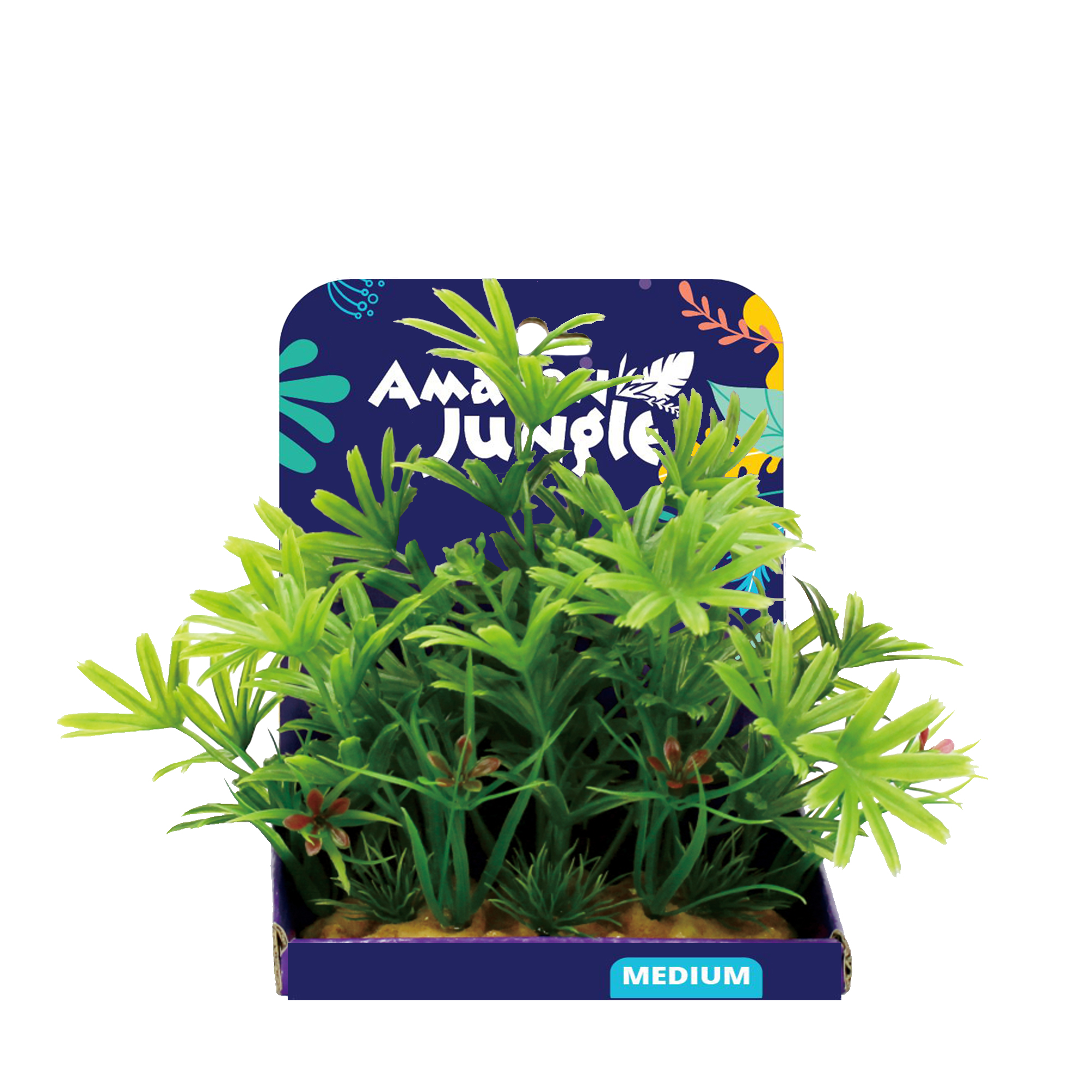 Amazon Jungle 5 Finger Plant artificial aquarium plant stem, 15cm