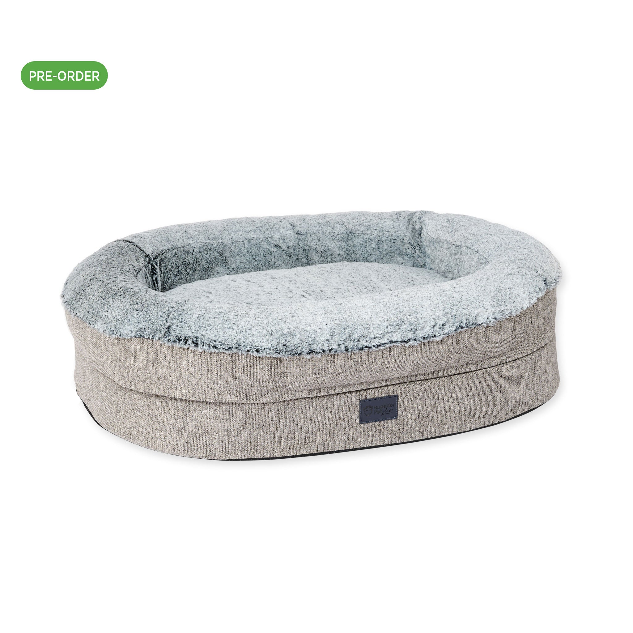 Superior Pet Goods Orthopaedic Memory Rest dog bed in Artic Faux Fur, Small
