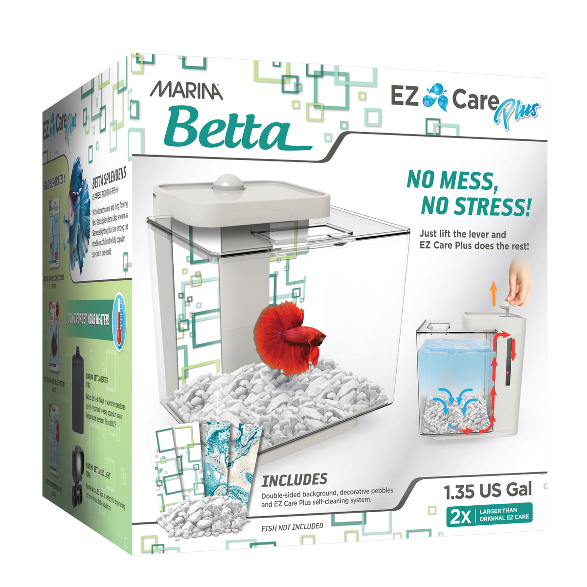 Marina EZ Care PLUS Betta Kit 5L, White