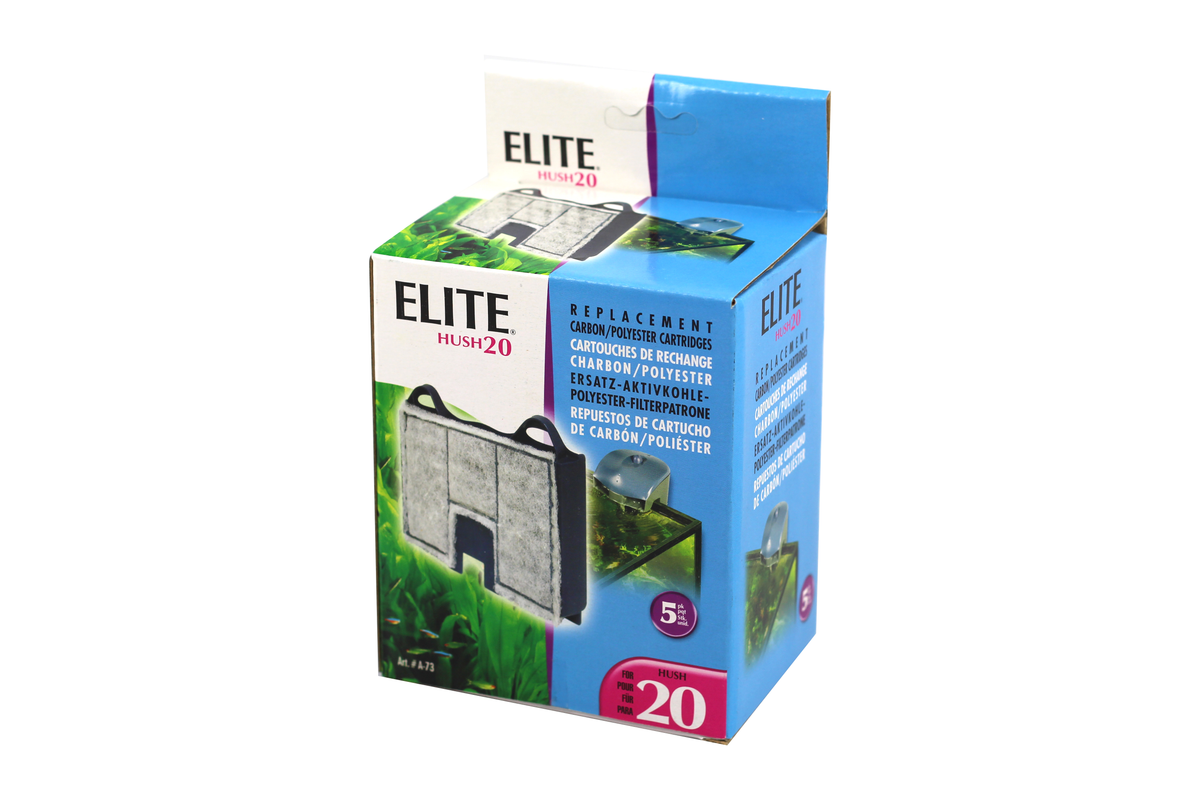 Hagen Elite Hush Power Filter Cartridge 5 Pack - Hush 20 Carbon