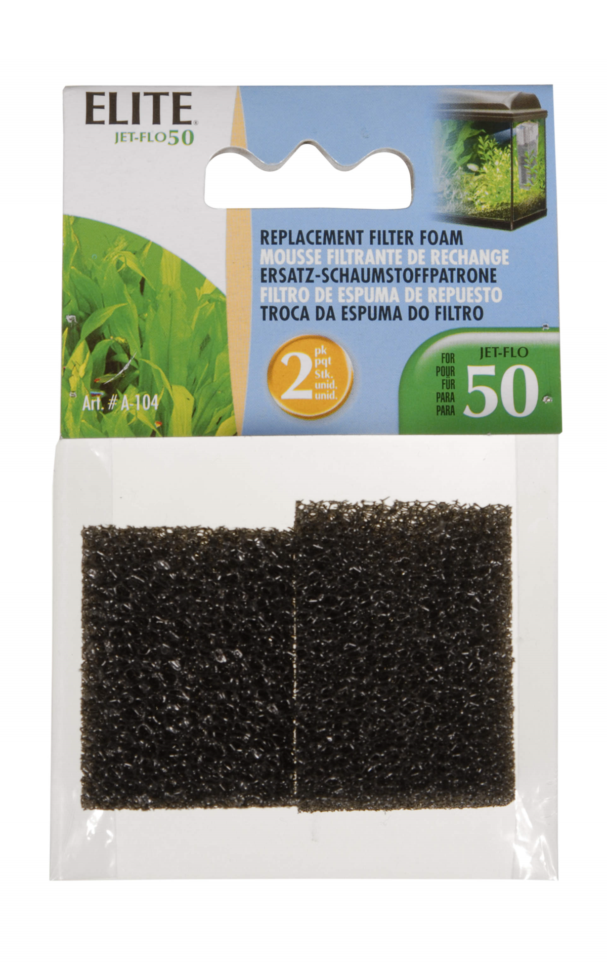 Marina Underwater Filter replacement foam 2 pack for the 50