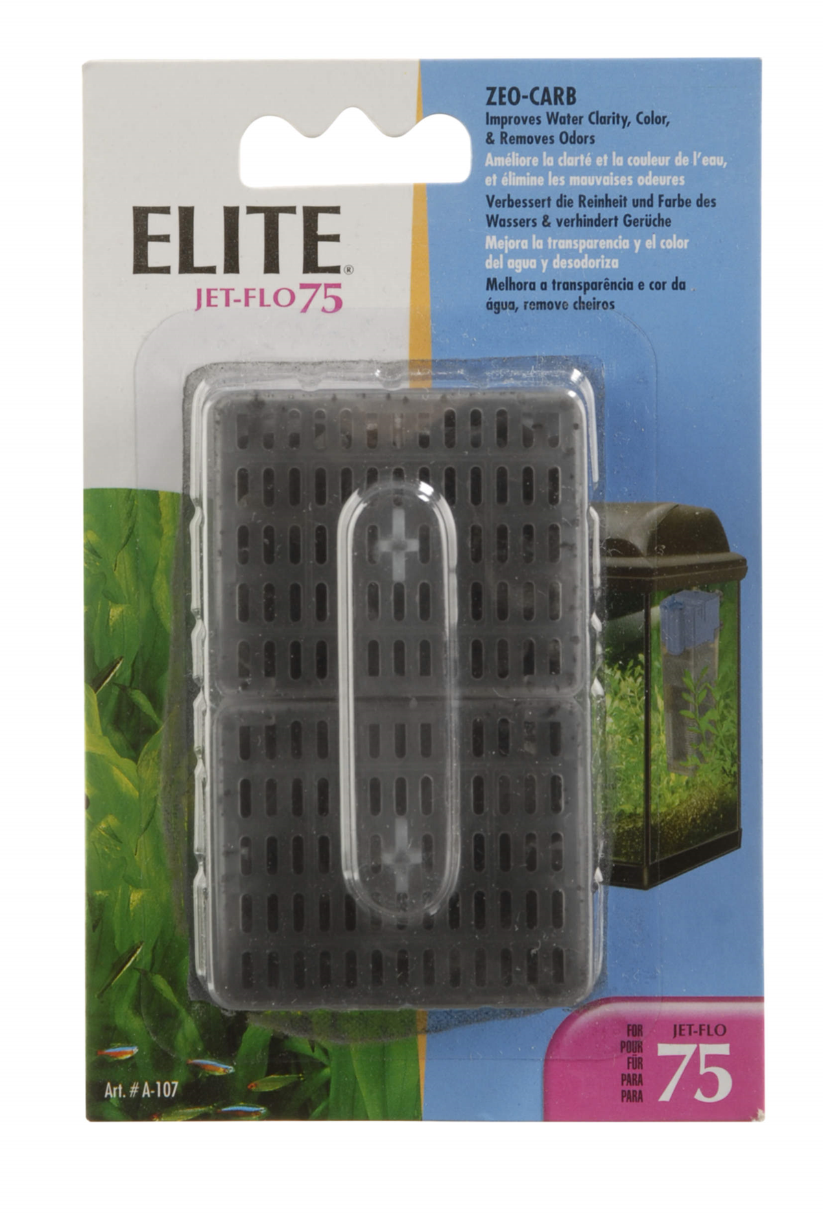 Marina Underwater Filter Zeo-Carb cartridge 2 pack for the 75