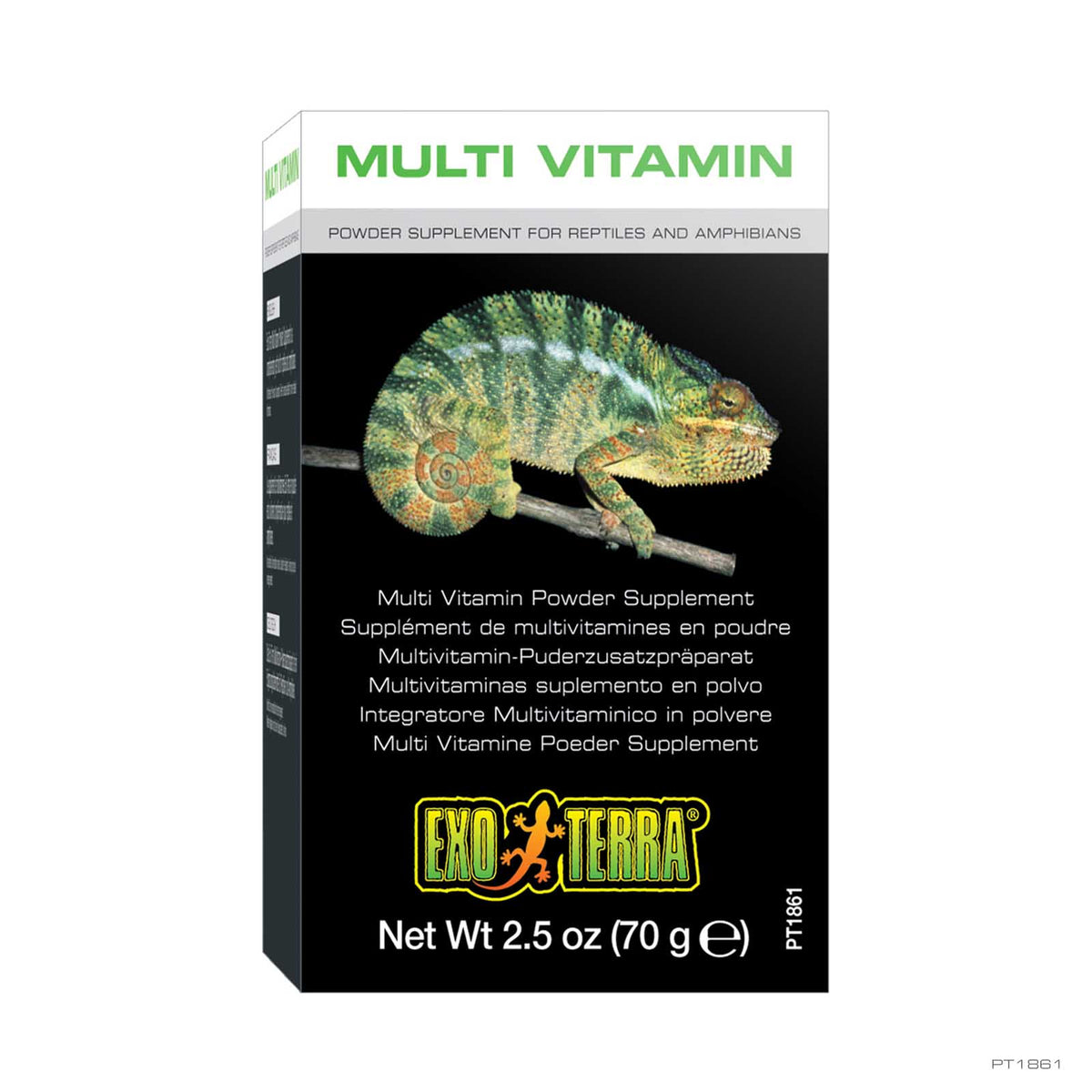 Exo Terra Vitamize Multi Vitamin Powder Supplement 70g tub, item PT1861 | PeekAPaw Pet Supplies