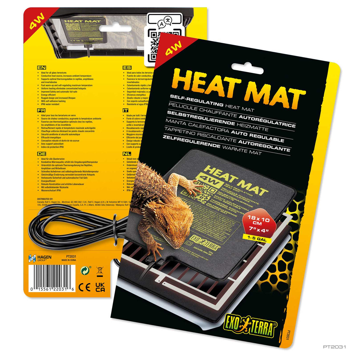 Exo Terra Self Regulating Heat Mat 4W 18 x 10cm | PeekAPaw Pet Supplies