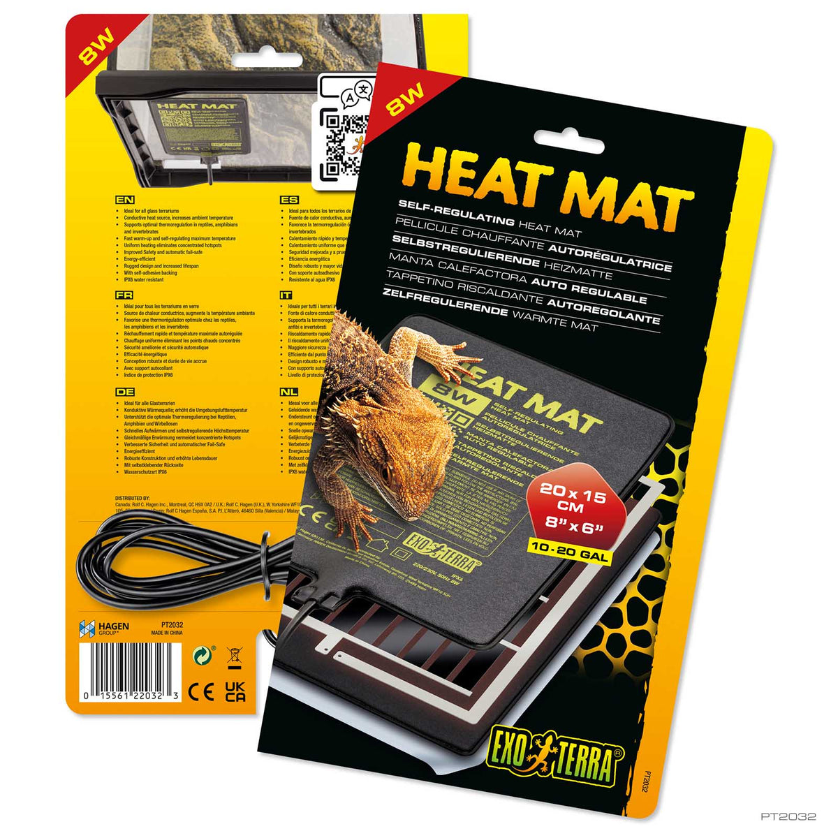 Exo Terra Self Regulating Heat Mat 8W 20 x 15cm | PeekAPaw Pet Supplies