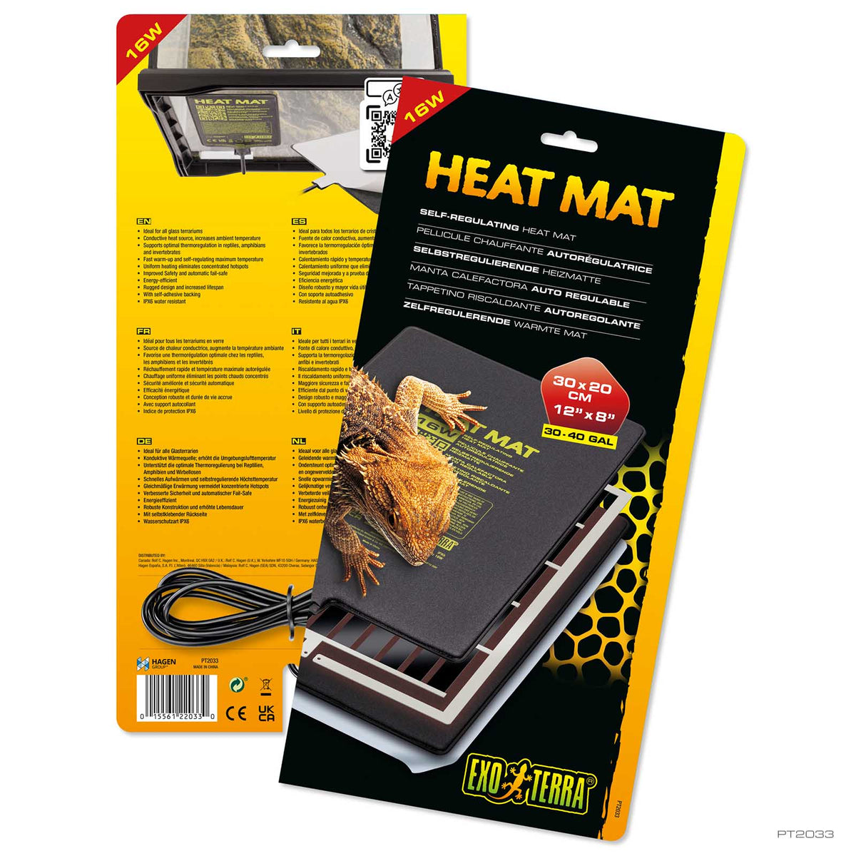 Exo Terra Self Regulating Heat Mat 16W 30 x 20cm | PeekAPaw Pet Supplies