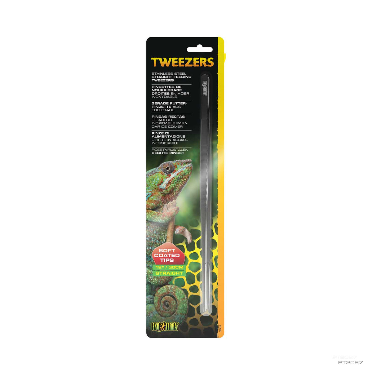 Exo Terra Stainless Steel Tweezers straight 30cm, item PT2067 | PeekAPaw Pet Supplies