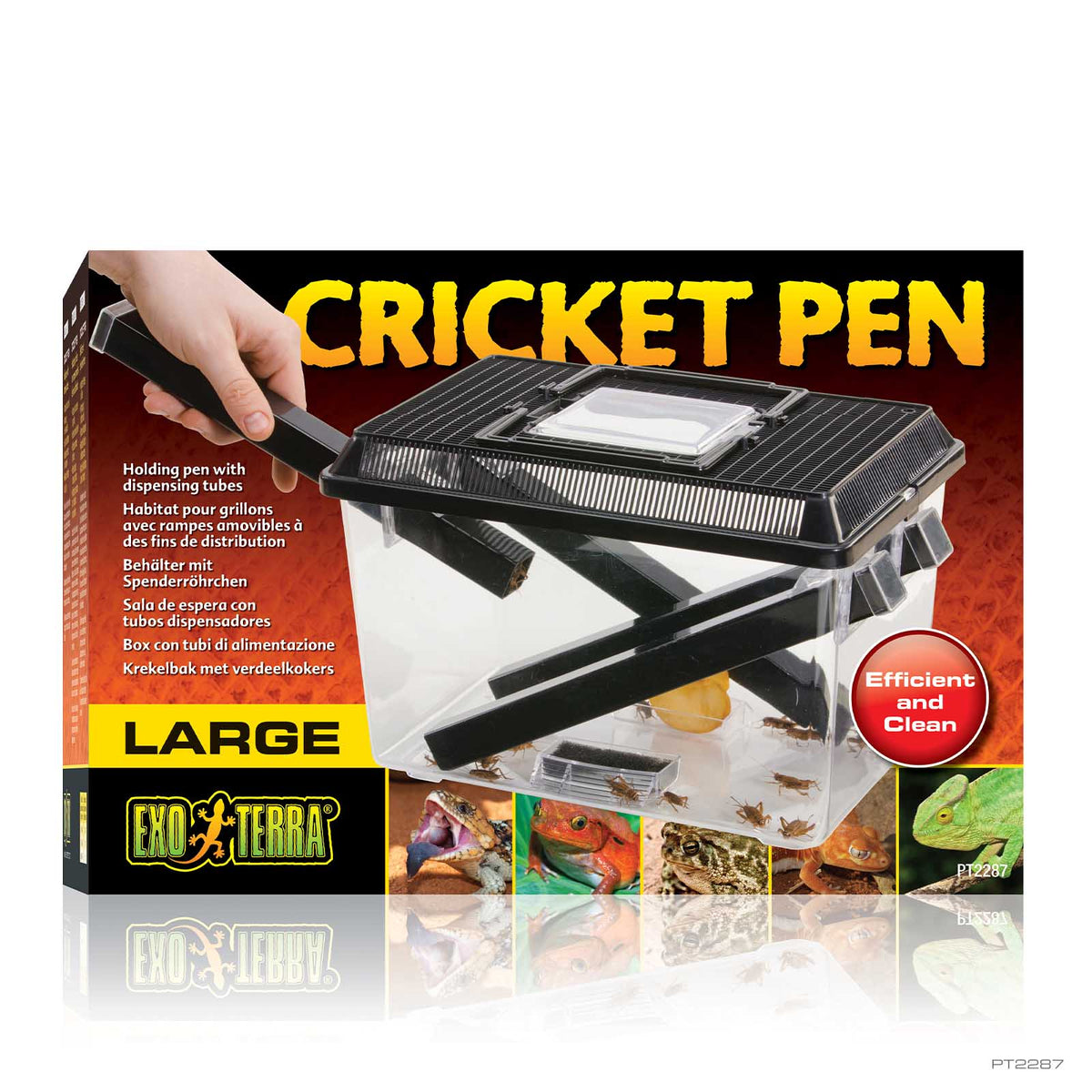Exo Terra Cricket Pen Large 30 x 20.5 x 19.5cm feeder cricket holding pen PT2287 | PeekAPaw Pet Supplies