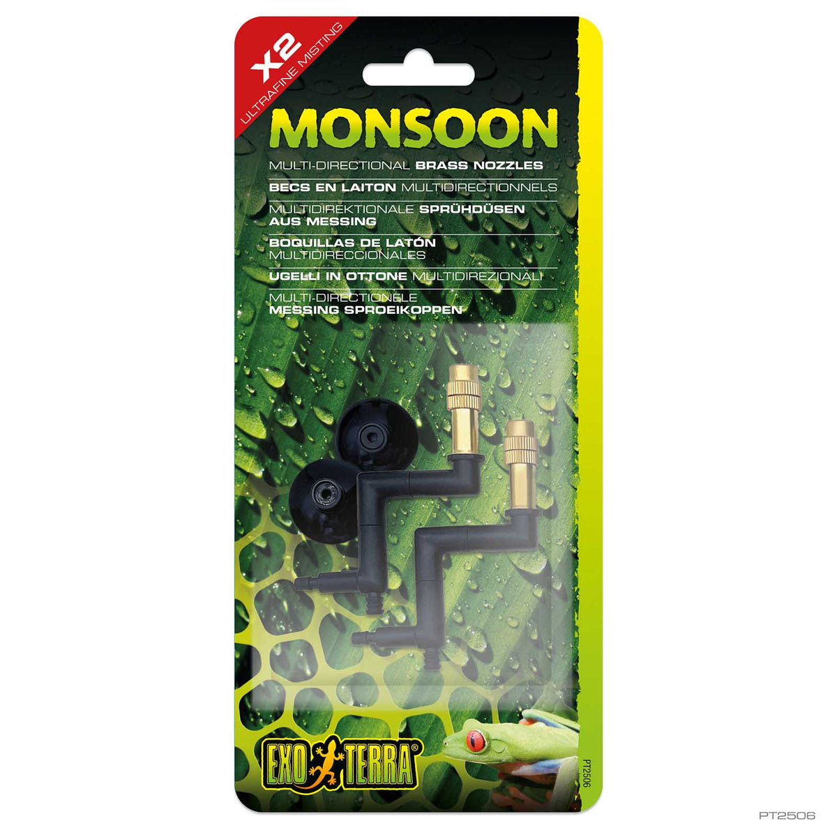 Exo Terra Monsoon Brass Nozzles PT2506, two pack for the Monsoon Nano | PeekAPaw Pet Supplies