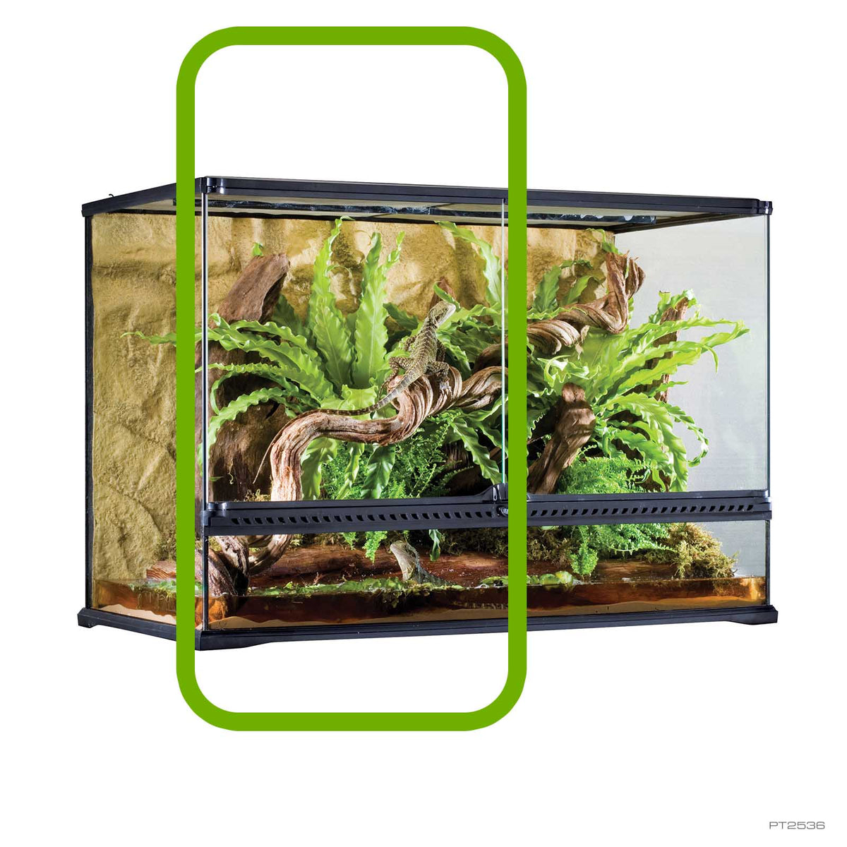 Exo Terra Large Tall Glass Terrarium Door - Left, 90 x 45 x 60cm, part PT2536 | PeekAPaw Pet Supplies