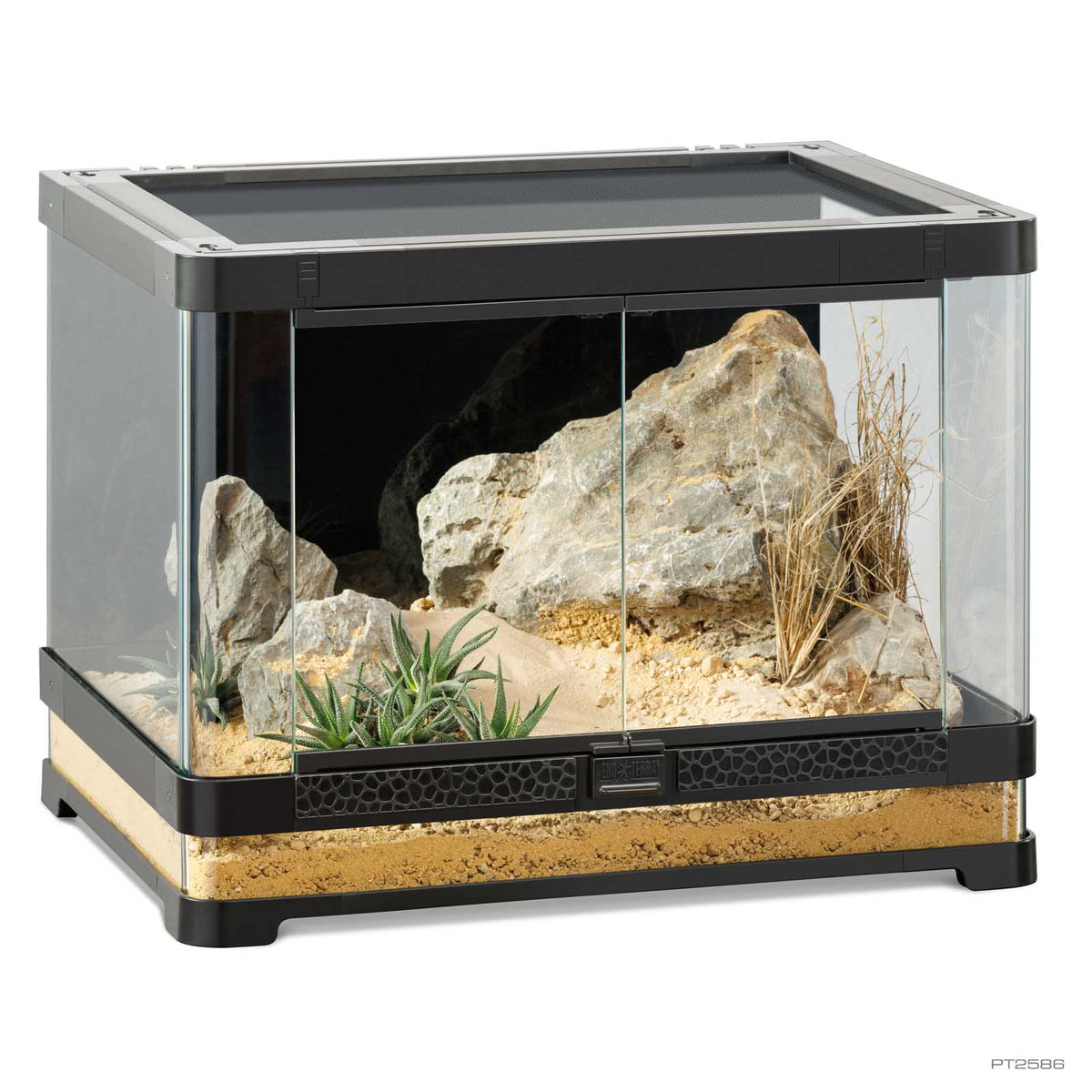 Exo Terra Vista Glass Terrarium - Vista 60, 60 x 45 x 45cm, part PT2586 | PeekAPaw Pet Supplies