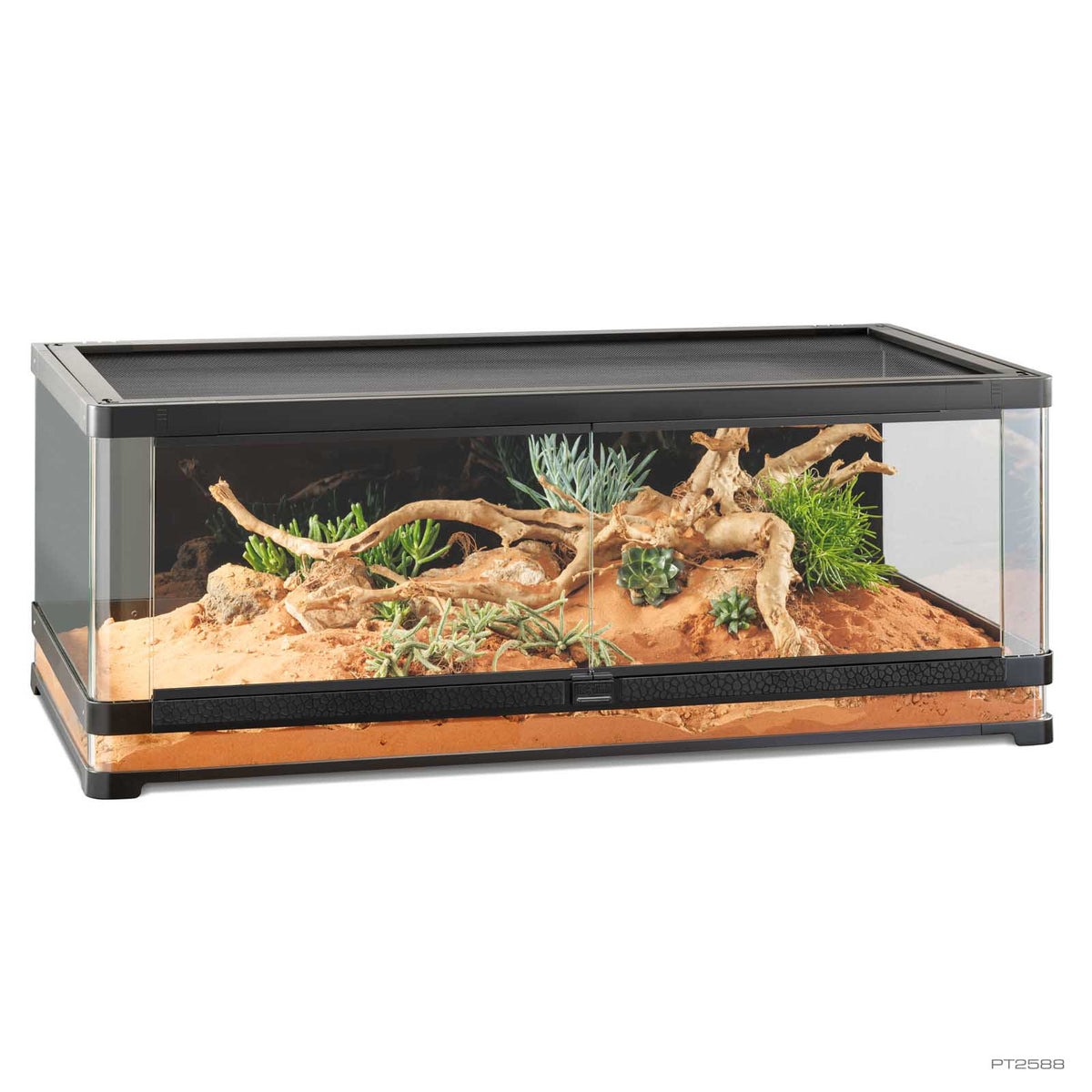 Exo Terra Vista Glass Terrarium - Vista 120, 120 x 60 x 45cm, part PT2588 | PeekAPaw Pet Supplies
