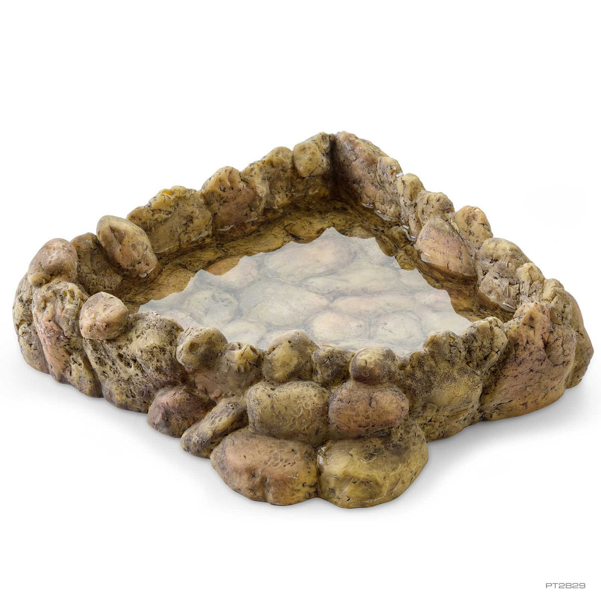 Exo Terra Corner Water Dish X-Large PT2829 800ml 25 x 24 x 6.5cm | PeekAPaw Pet Supplies