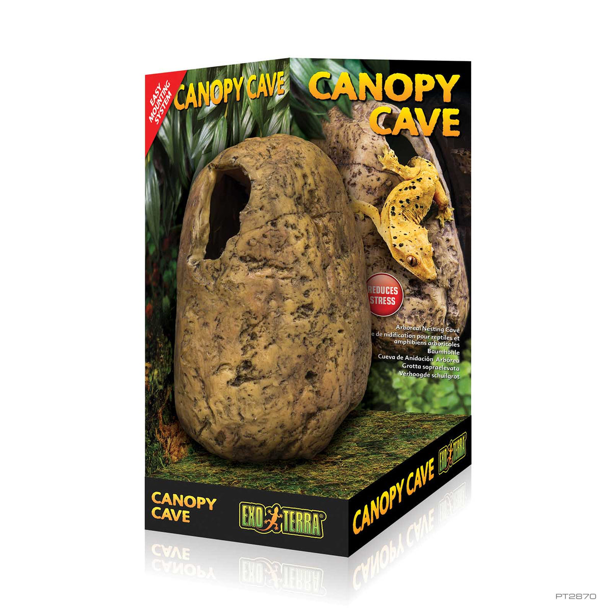 Exo Terra Canopy Cave PT2870 - second product view | PeekAPaw Pet Supplies