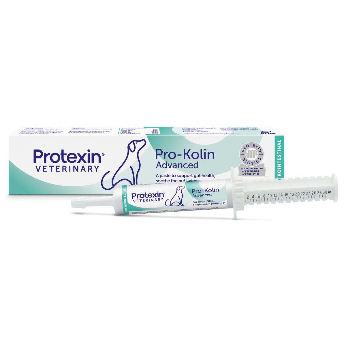 Protexin Veterinary Pro-Kolin Advanced Probiotic Paste for Dogs - 30ml syringe