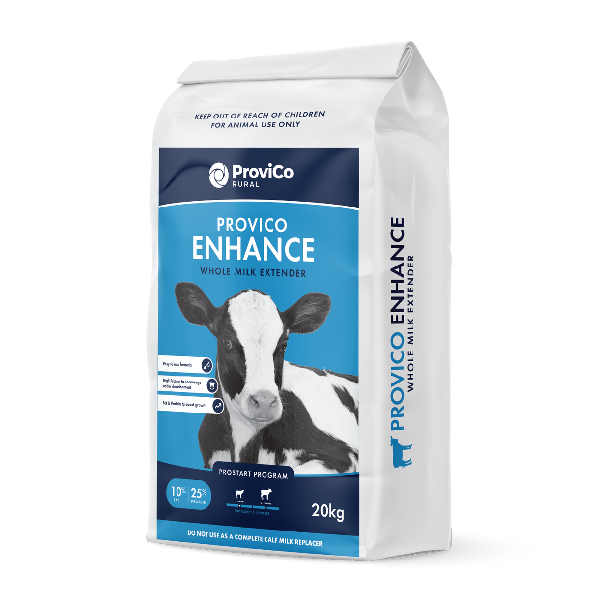 ProviCo Enhance Whole Milk Extender 20kg bag render, front of pack