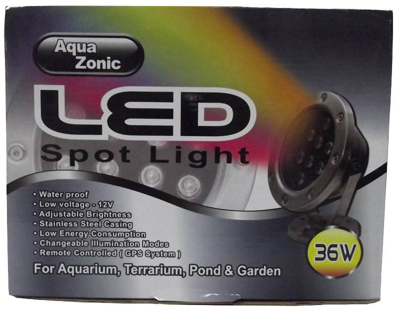 Aqua Zonic LED Waterproof Low Voltage Spot Light with Remote Control ā 36w