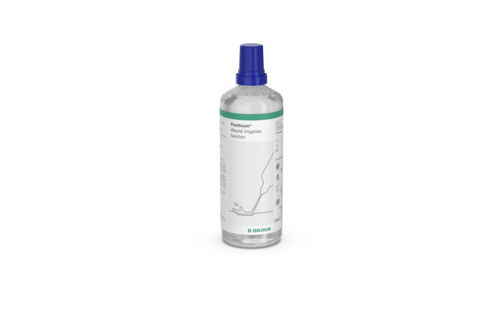 B. Braun Prontosan wound irrigation solution bottle front