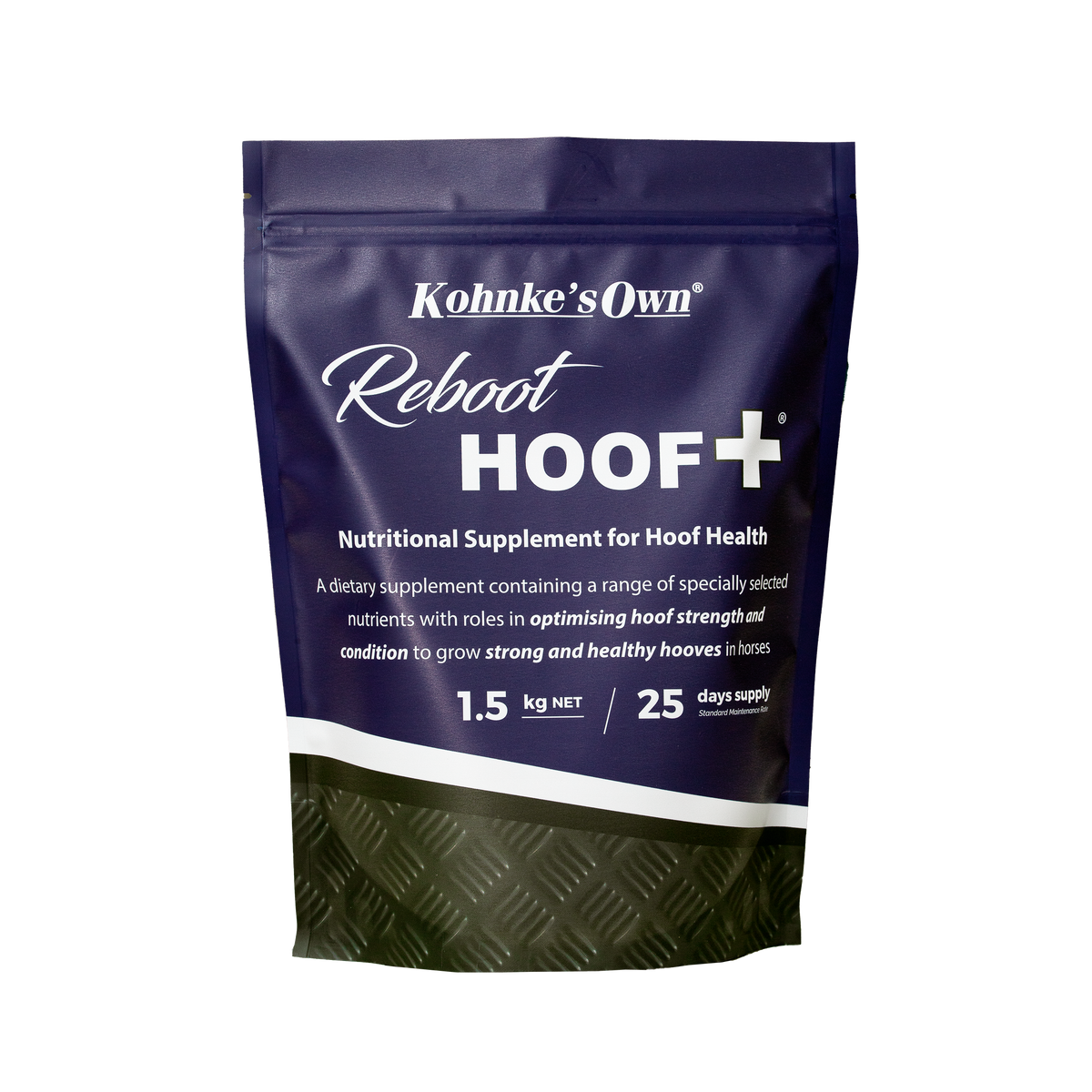 Kohnke's Own Reboot HOOF+ horse hoof supplement 1.5kg pack