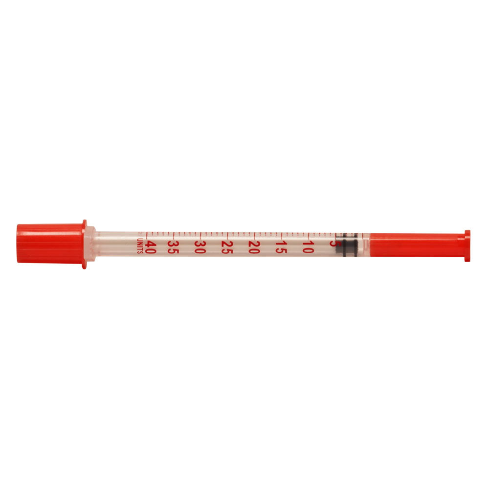 GVP Insulin Syringes - U-40 1mL 29G x 12.7mm, Box of 100