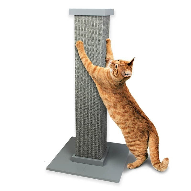 SmartCat Ultimate heavy-duty sisal cat scratching post in grey