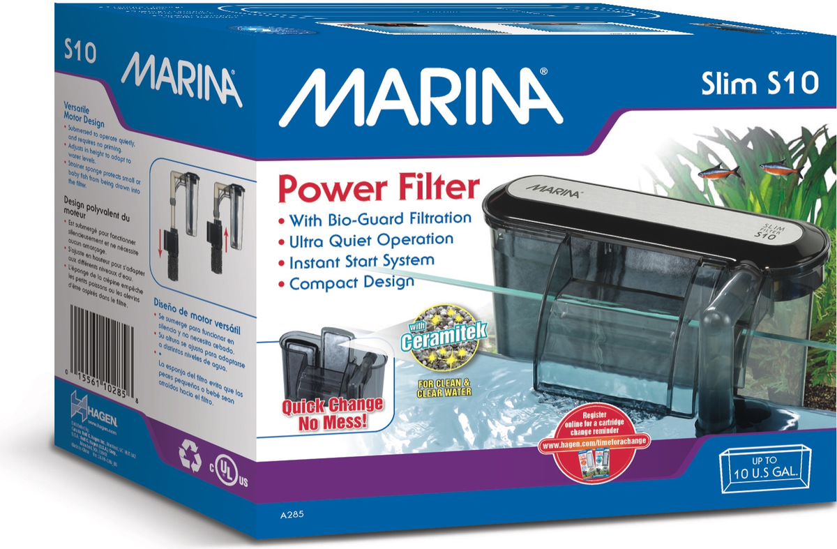 Marina Slim Power Filter S10 hang-on-back aquarium filter