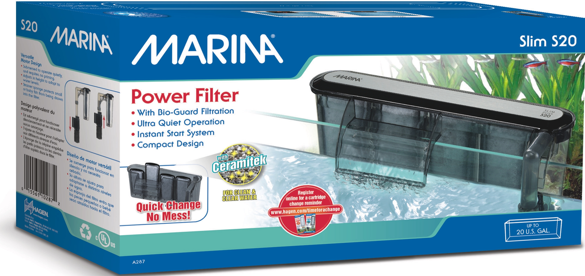 Marina Slim Power Filter S20 hang-on-back aquarium filter