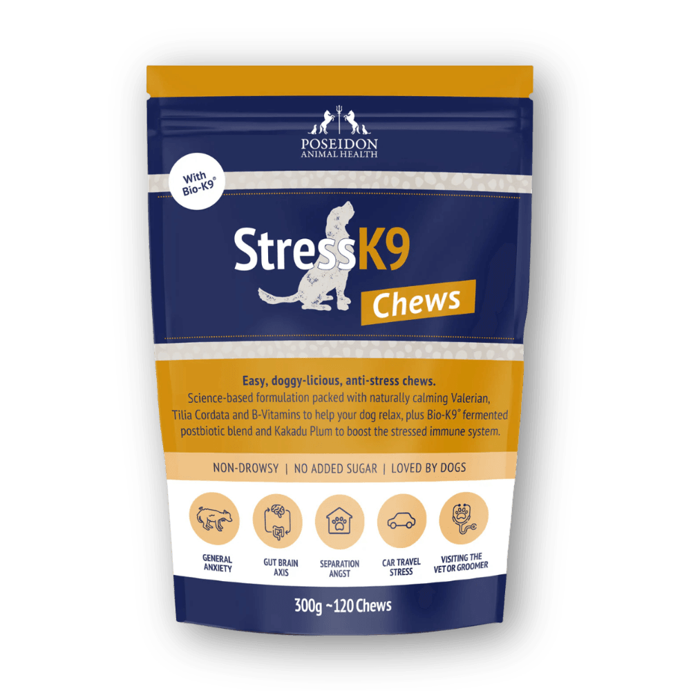 Poseidon Stress K9 Chews calming soft chews for dogs