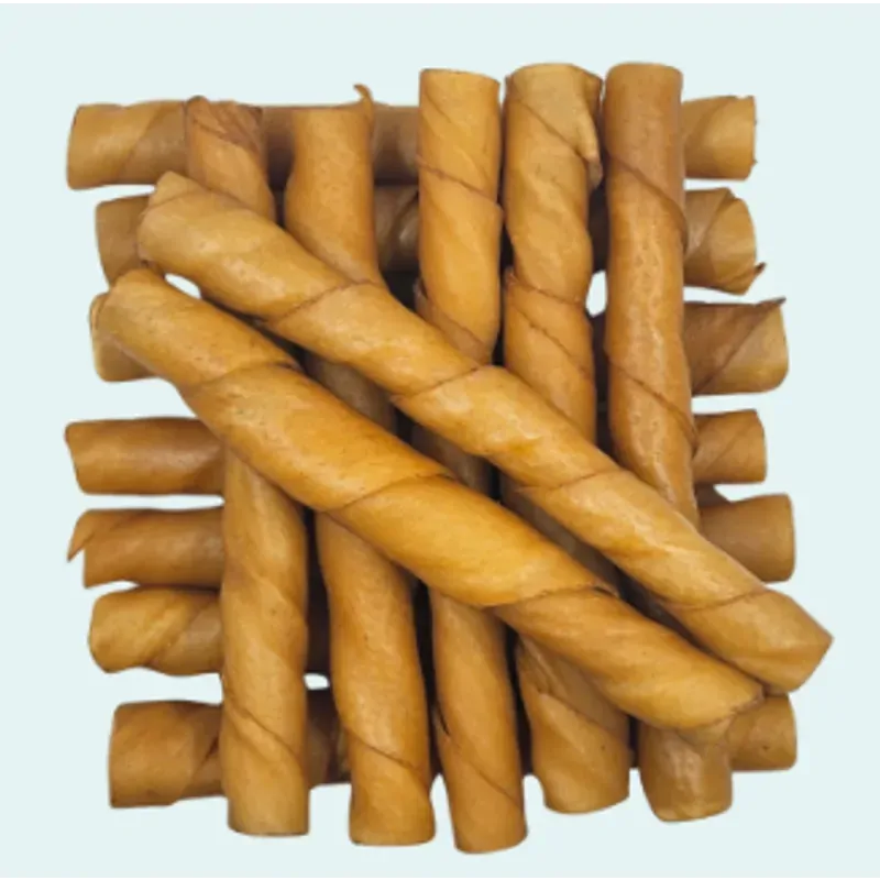 Pet-Rite Pork Twist Stick dog chew 6 inch twisted hide stick