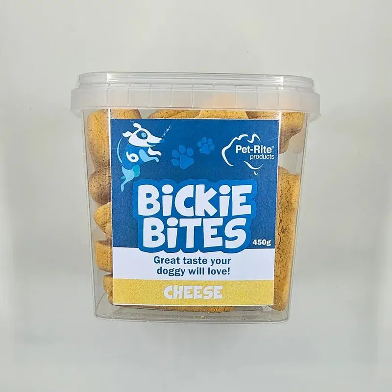 Pet-Rite Cheese Bickie Bites dog treats 450g resealable bag