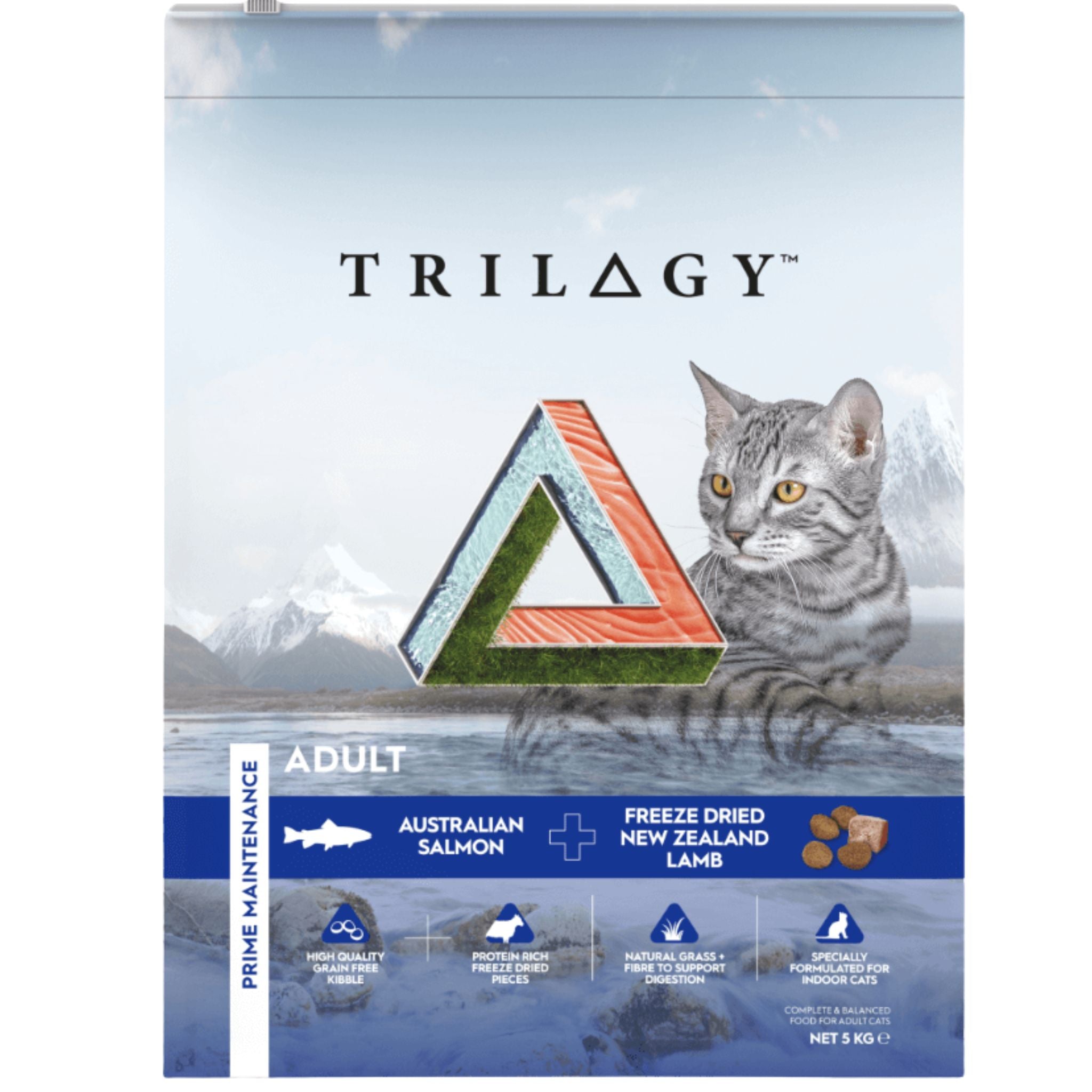 Trilogy Dry Adult Cat Food Australian Salmon + Freeze Dried Lamb