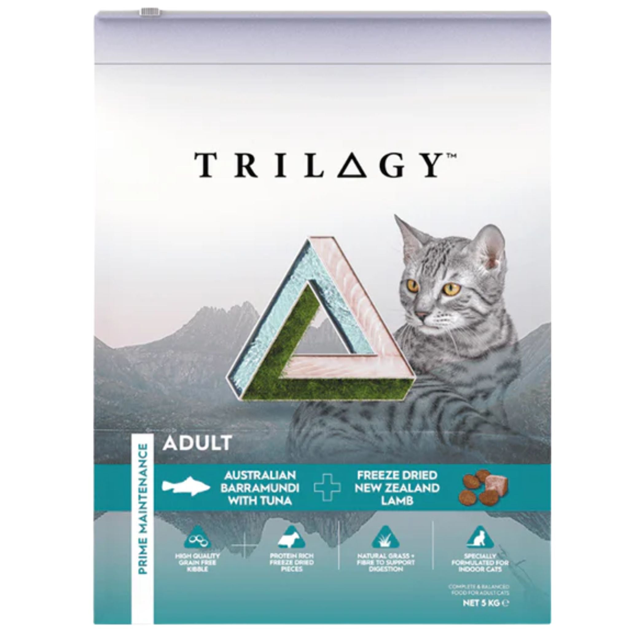 Trilogy Dry Adult Cat Food Australian Barramundi with Tuna + Freeze Dried Lamb