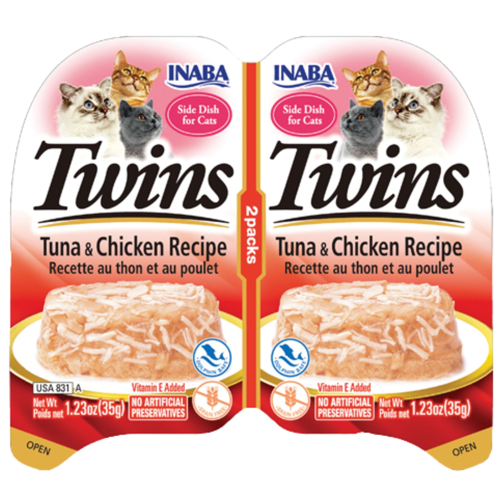 Inaba Cat Treat Twin Cups Tuna & Chicken Recipe