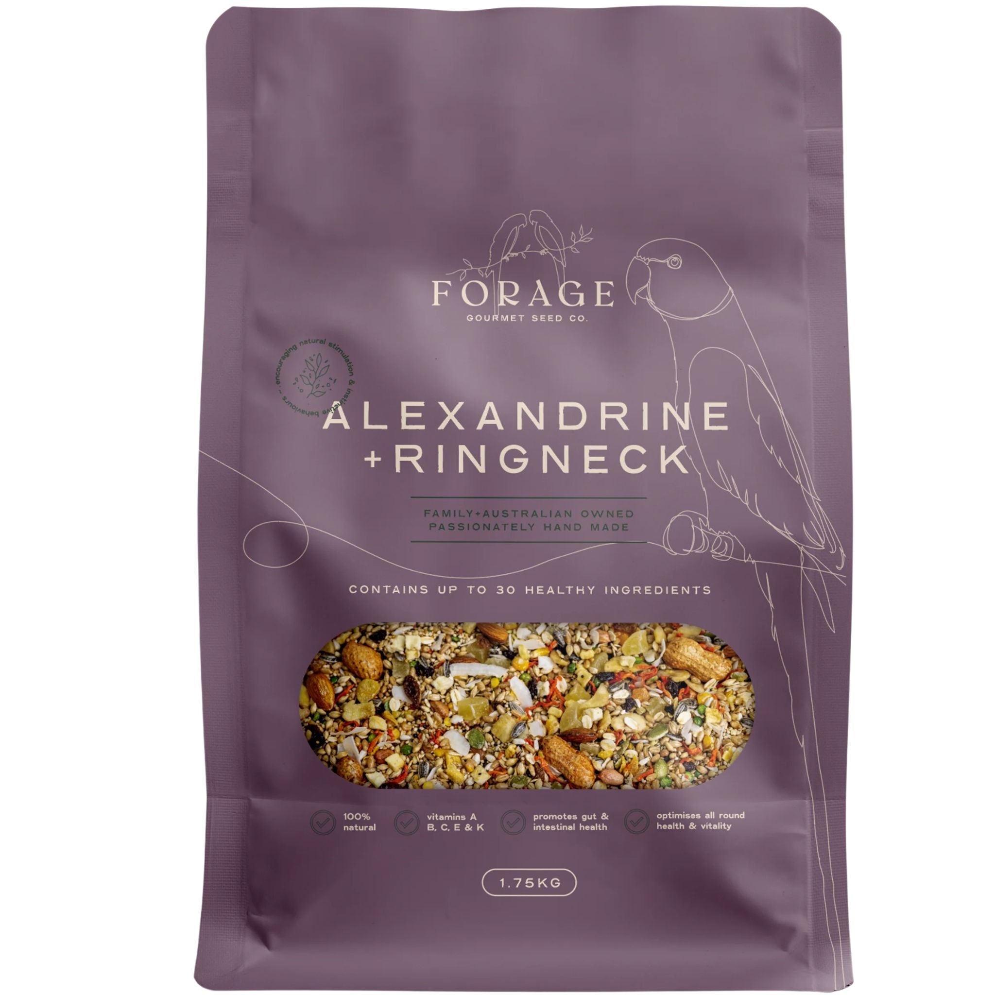 Forage Gourmet Bird Seed - Alexandrine & Ringneck