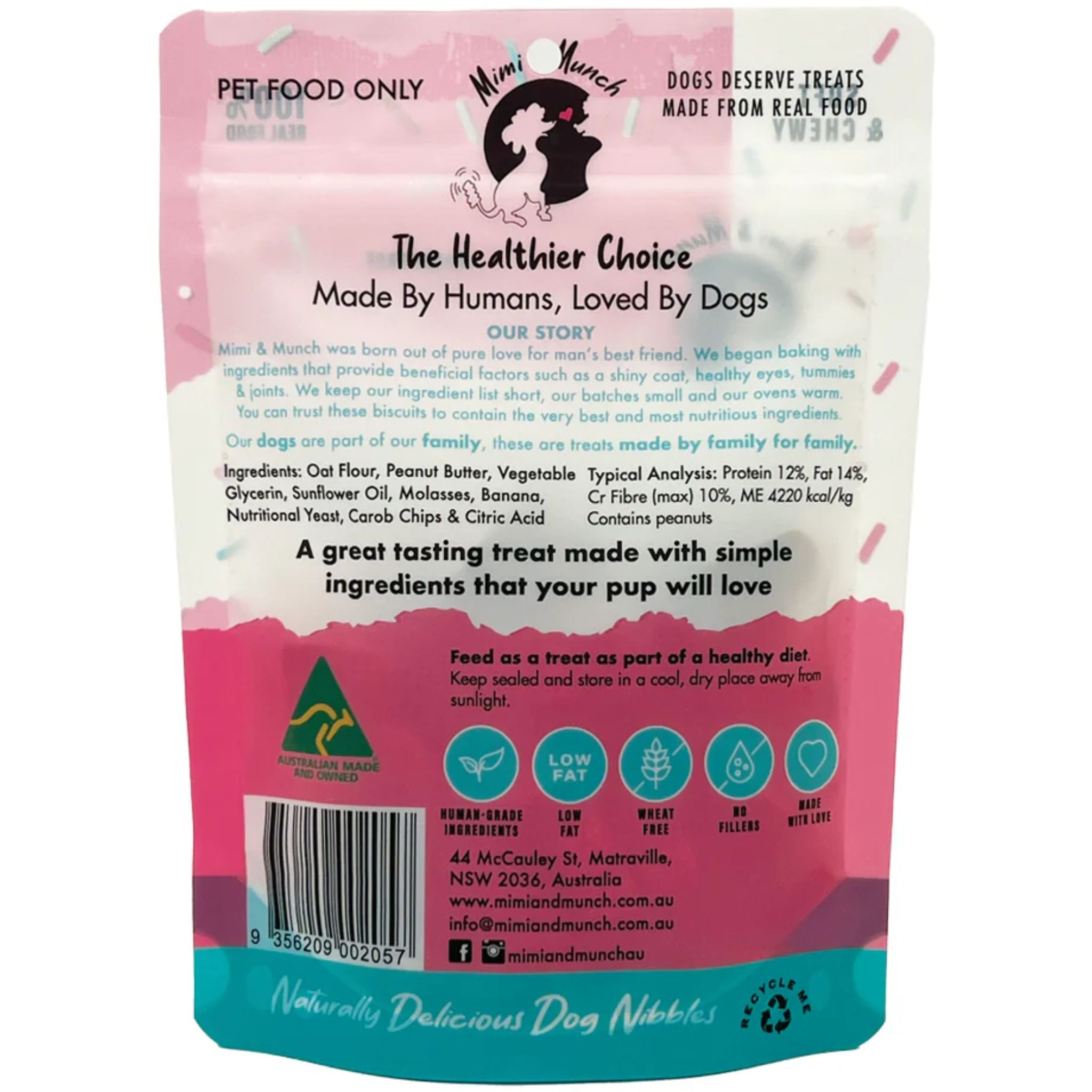 Mimi & Munch Birthday Cake Soft & Chewy Natural Dog Treats