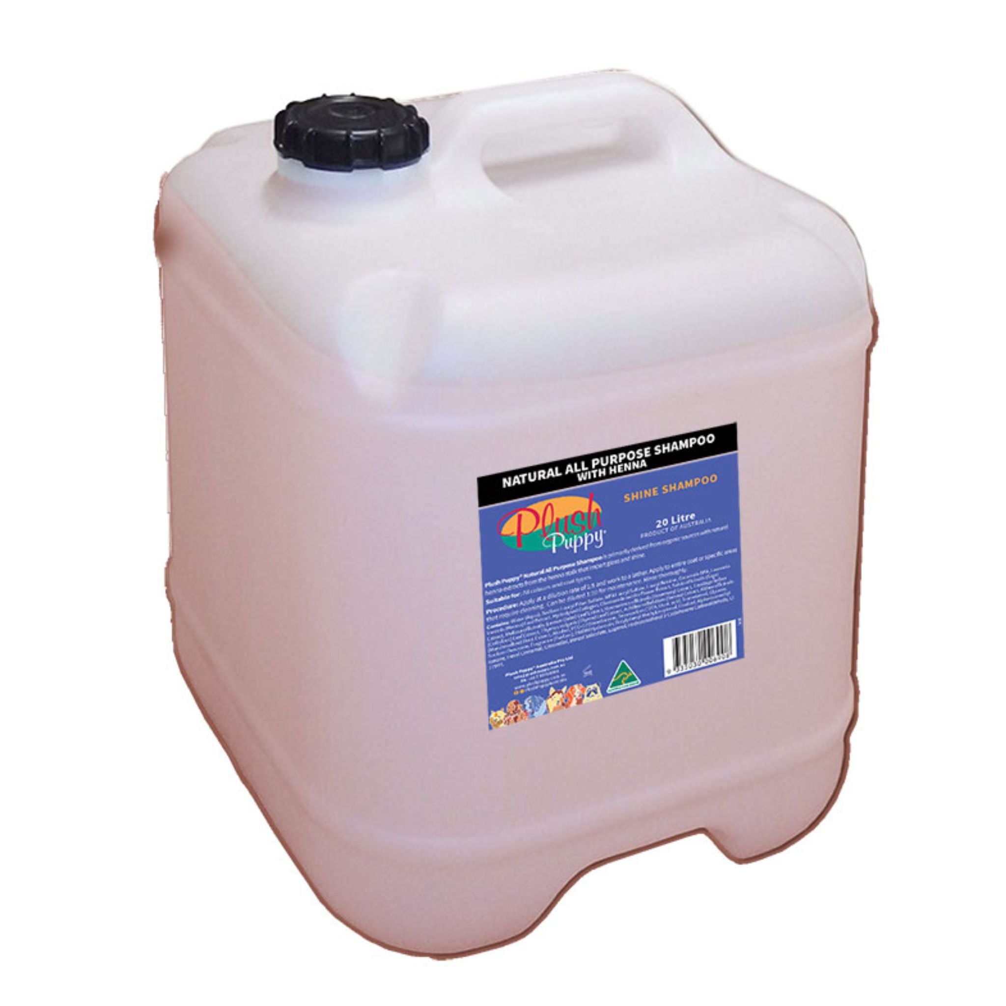 Plush Puppy Natural All Purpose Shampoo with Henna 20L | PeekAPaw Pet Supplies