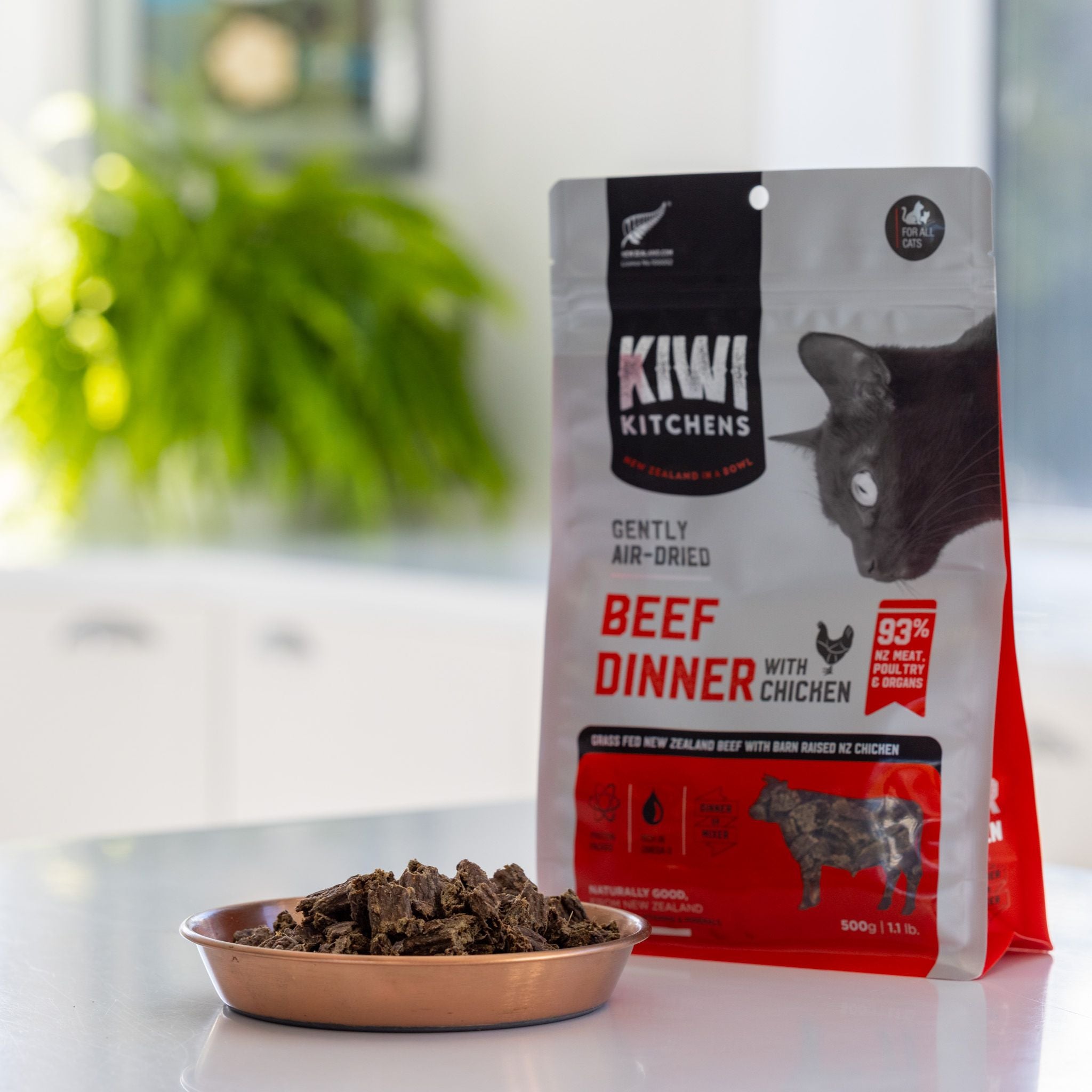 Kiwi Kitchens Air Dried Cat Food Beef Dinner with Chicken