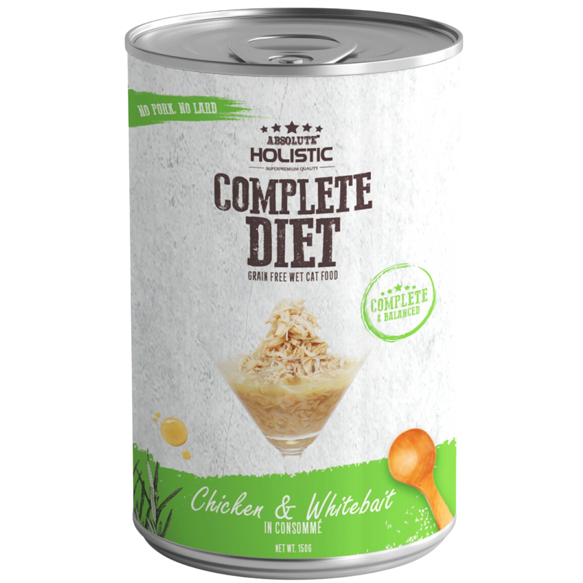 Absolute Holistic Complete Diet Wet Cat Food - Chicken & Whitebait