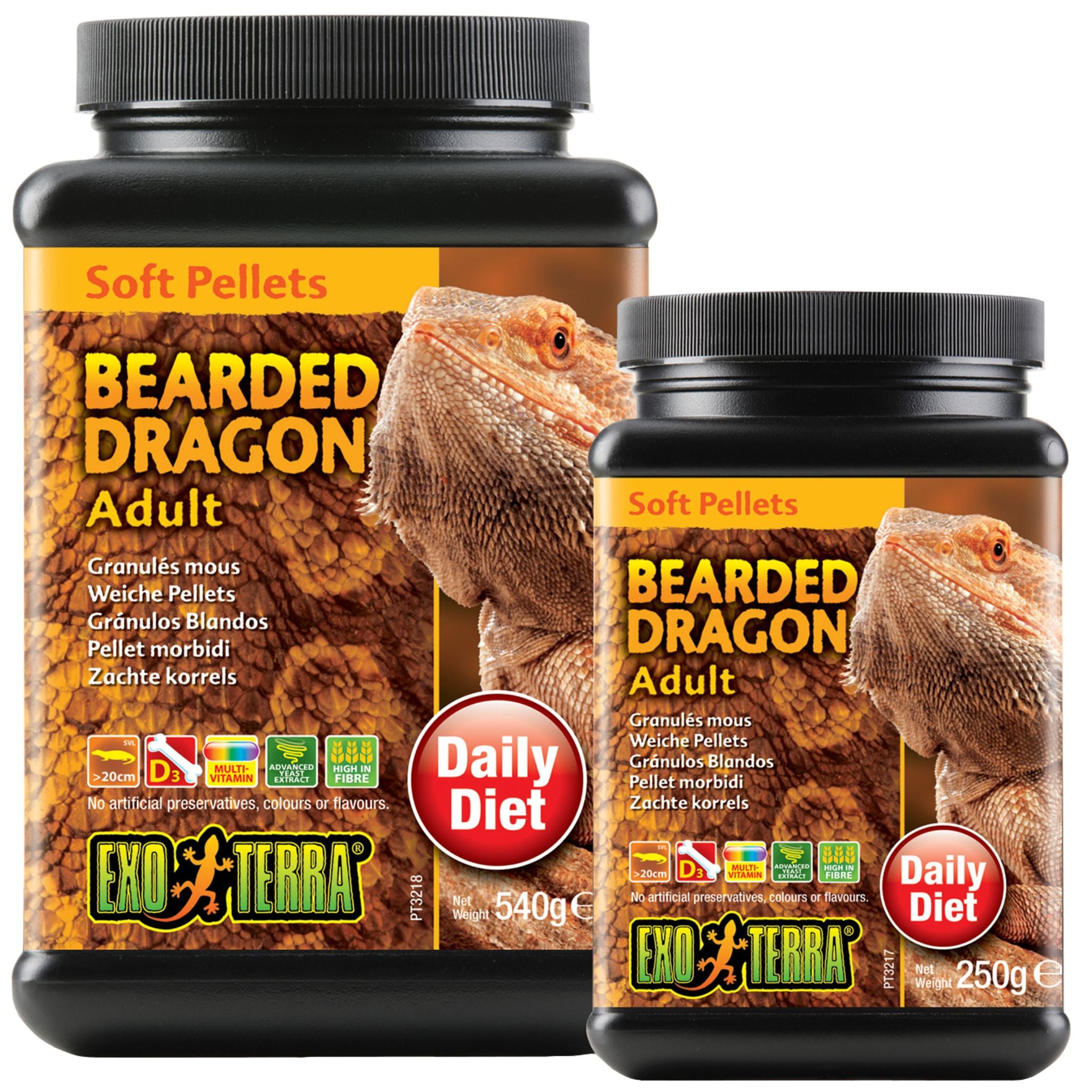 Exo Terra Bearded Dragon Food Adult Soft Pellets