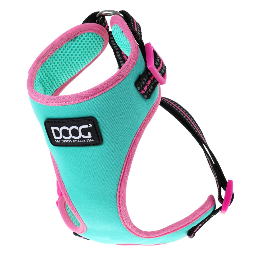 Doog Neoflex Soft Dog Harness - (Neon High Vis) Rin Tin Tin - Xsmall | PeekAPaw Pet Supplies