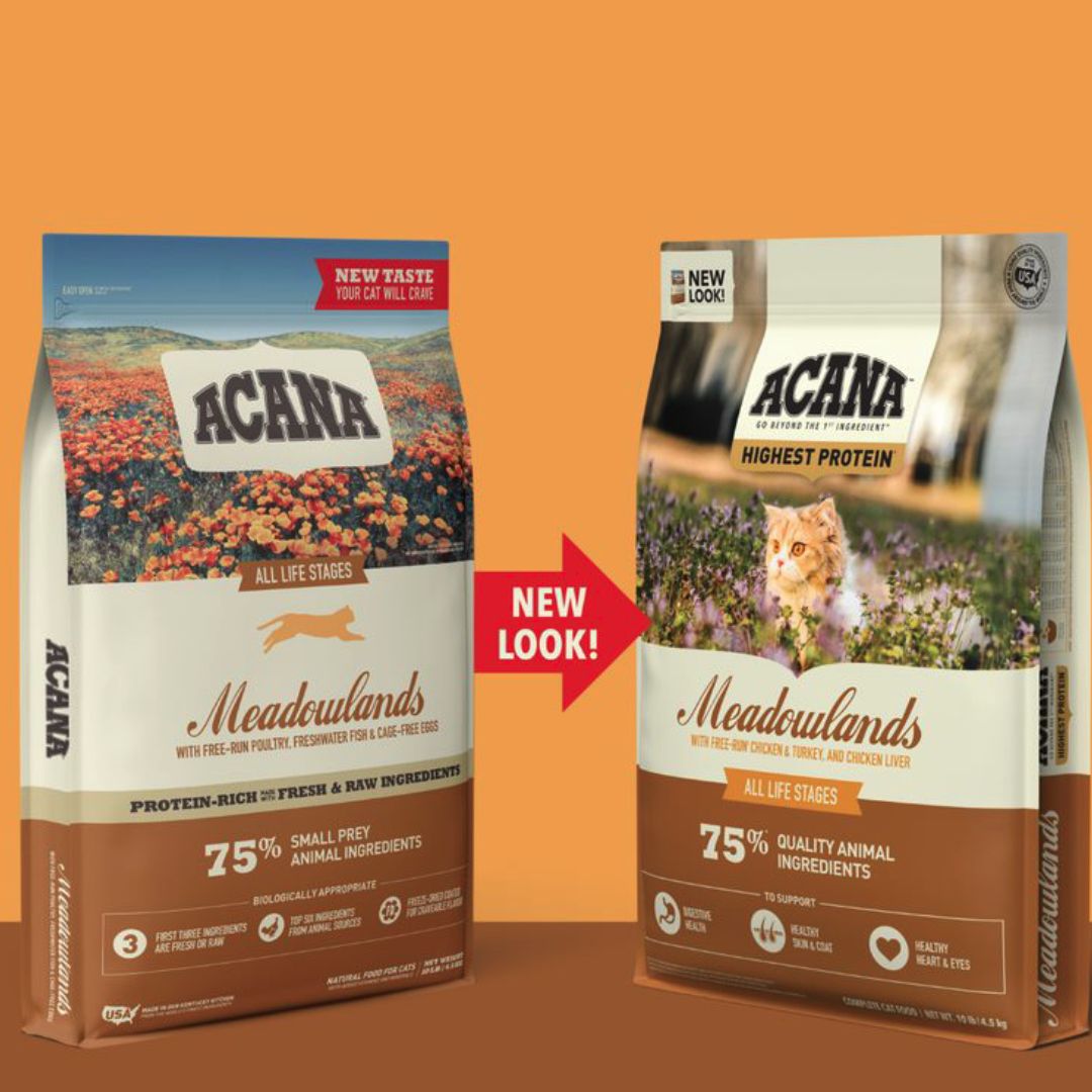 ACANA Dry Cat Food Meadowlands - Chicken & Turkey - New Look| PeekAPaw Pet Supplies