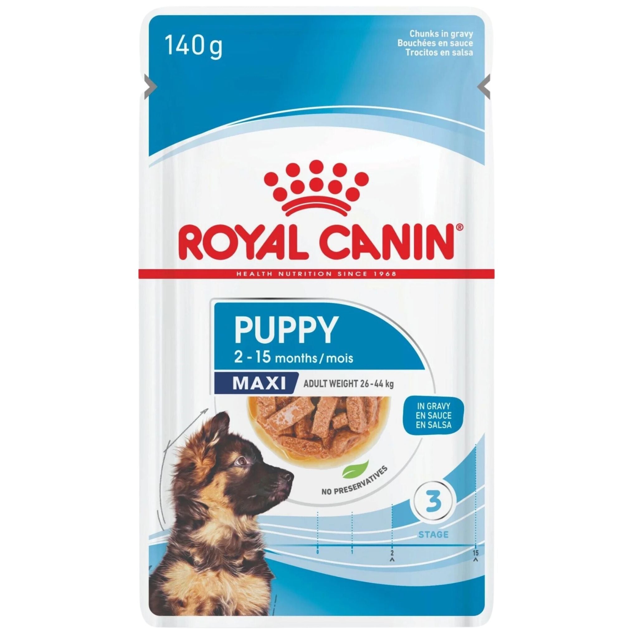 Royal Canin Maxi Puppy 140gx10 Pouches