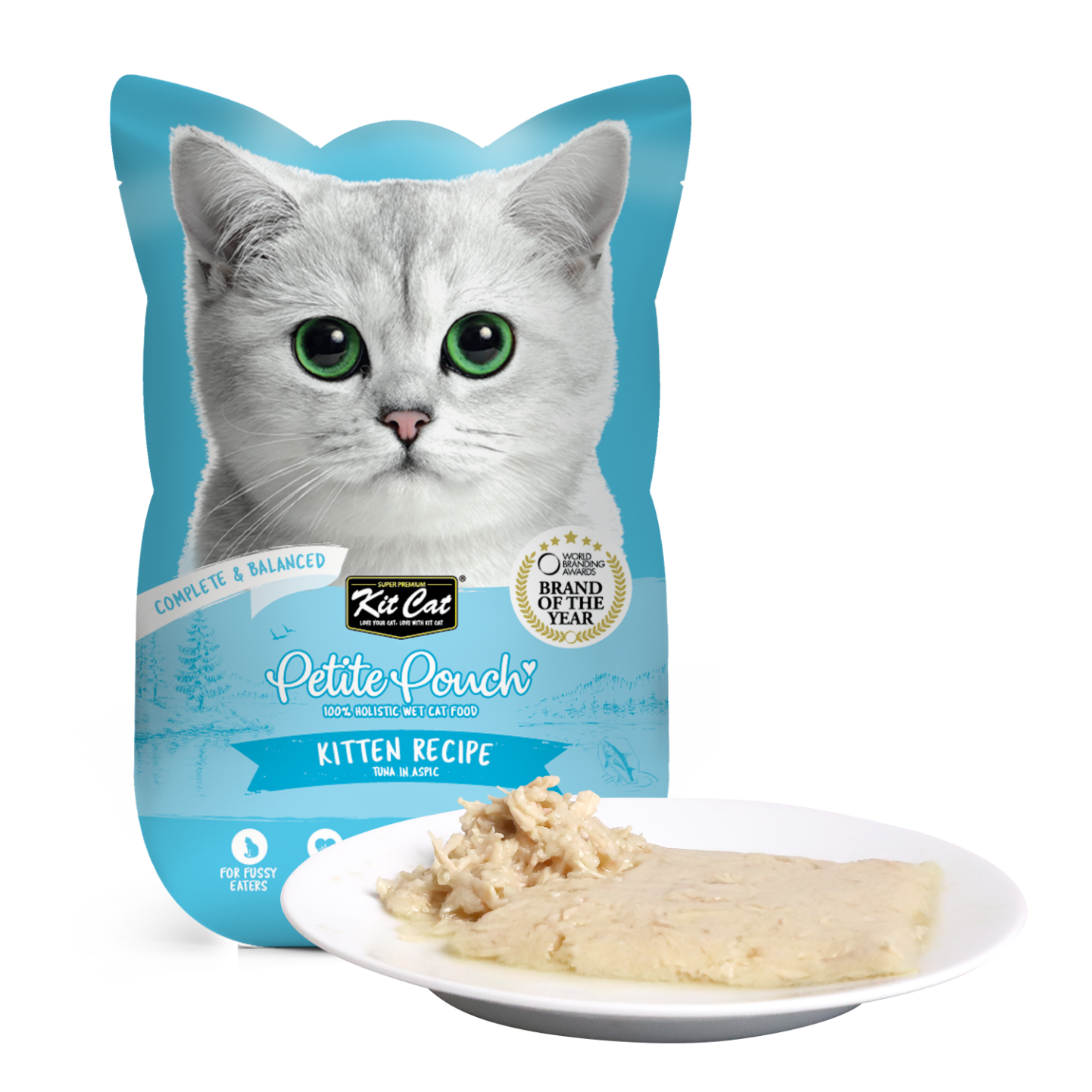 Kit Cat Petite Pouch Kitten Tuna in aspic 70g pouch