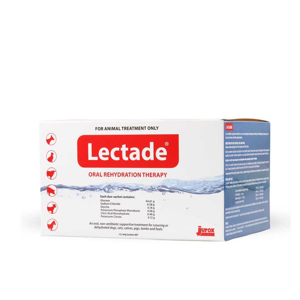 Jurox Lectade Oral Rehydration Sachets front of pack