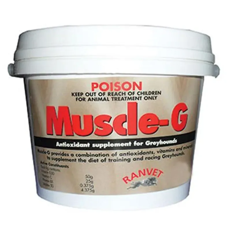 Ranvet Muscle-G antioxidant powder for dogs