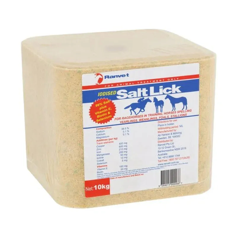 Ranvet iodised salt lick for horses
