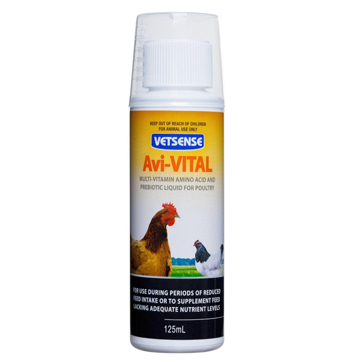 Vetsense Avi Vital Multivitamin Supplement for Poultry front of pack