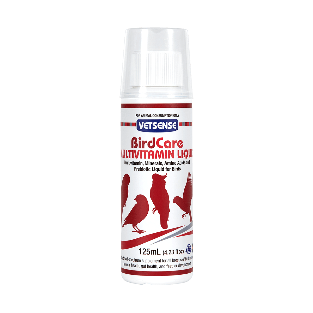 Vetsense Birdcare Multivitamin Liquid front of pack (png)