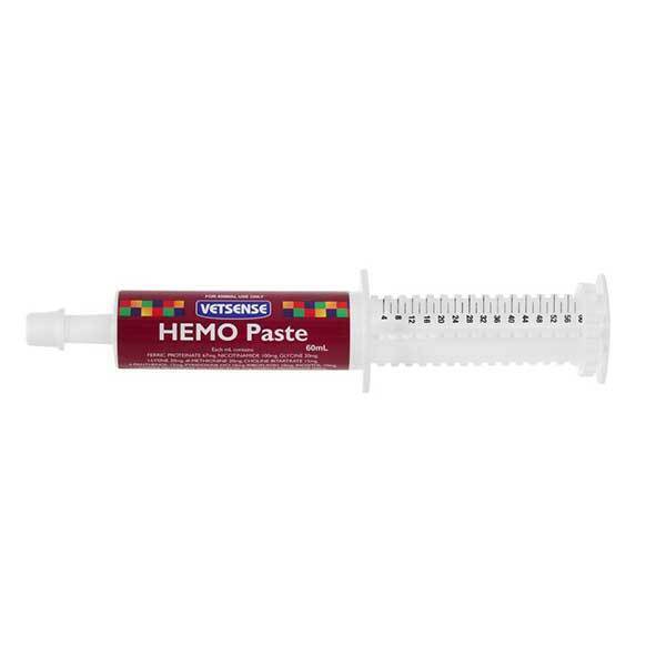 Vetsense Hemo Paste Iron Supplement front of pack